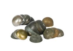 A COLLECTION OF SIXTEEN LONGCASE AND LANTERN CLOCK BELLS