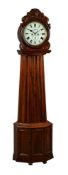 A VICTORIAN SCOTTISH CARVED MAHOGANY EIGHT-DAY LONGCASE CLOCK