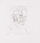 λ Frank Auerbach (b.1931) Leon Kossoff, from Six Etchings of Heads (Hartley 11)