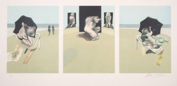 λ Francis Bacon (1909-1992) Metropolitan Triptych 1974-1977 (Sabatier 4)