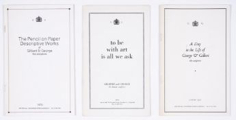 λ Gilbert & George (b.1943 & b.1942) First, Second and Third Booklets