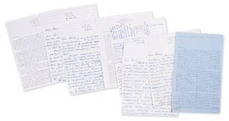 White (Patrick) Five Autograph and three Typed Letters signed from the author to Barry Humphries, …