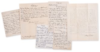 Fuller (Henry Blake) 5 A.L.s. and 1 T.L.s. from Fuller to Llewellyn Jones, [c.1918-26]