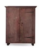 A PAINTED 'HOUSE-KEEPERS' CUPBOARD, 18TH CENTURY