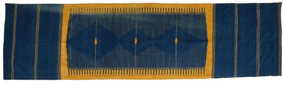 A WOOL AND METAL THREAD ALEPPO KILIM, SYRIA, CIRCA 1900