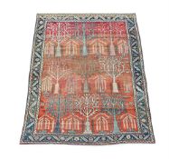 A RARE AND UNUSUAL BAKSHIAISH CARPET, CIRCA 1860