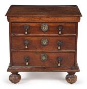 A WILLIAM III WALNUT BOX COMMODE, CIRCA 1700