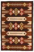 A SWEDISH WOOL KILIM, BY INGEGAARD SILOW, MID 20TH CENTURY
