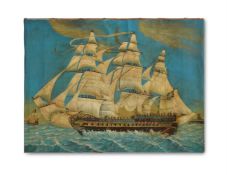 ENGLISH PROVINCIAL SCHOOL (LATE 19TH / EARLY 20TH CENTURY), A SHIP IN FULL SAIL
