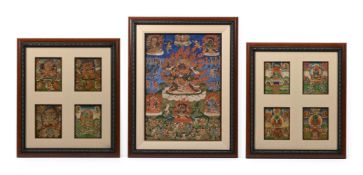 A group of Tibetan Buddhist paintings