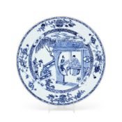 A Chinese blue and white dish