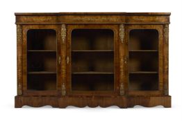 A VICTORIAN GILT-METAL MOUNTED WALNUT AND MARQUETRY SIDE CABINET, CIRCA 1870