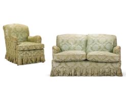 A MAHOGANY SOFA, 20TH CENTURY