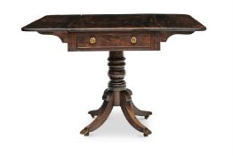 A GEORGE IV MAHOGANY PEMBROKE BREAKFAST TABLE