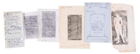 Gill (Eric) Rubbing of an slate paperweight 