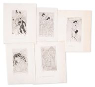 Gill (Eric) A group of 5 copper-engravings to illustrate 