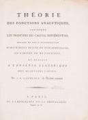 θ Mathematics.- Lagrange (Joseph Louis) Theorie des Fonctions Analytiques, contenant les Principes …