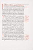 θ Ashendene Press.- Thucydides. [History of the Peloponnesian War], one of 260 copies on paper, …