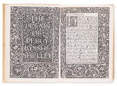 θ Kelmscott Press.- Shelley (Percy Bysshe) The Poetical Works, 3 vol., one of 250 copies on Flower …