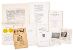 θ Green (A. Romney) Woodwork, vol. 1 (all published), Ditchling, Douglas Pepler, 1918; and c.25 …