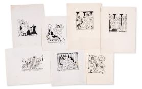 Gill (Eric) A group of 7 wood-engravings to illustrate 