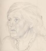 λ SIR STANLEY SPENCER (BRITISH 1891-1959), PORTRAIT OF MRS CARLINE