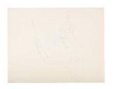 λ SIR STANLEY SPENCER (BRITISH 1891-1959), QUEEN WITH ORB & SEPTRE