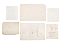 λ SIR STANLEY SPENCER (BRITISH 1891-1959), A QUANTITY OF PRELIMINARY SKETCHES