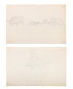 λ SIR STANLEY SPENCER (BRITISH 1891-1959), STUDIES FROM A TRIP TO THE MING DYNASTY TOMBS