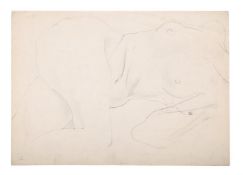 λ SIR STANLEY SPENCER (BRITISH 1891-1959), RECLINING NUDE, STUDY OF PATRICIA