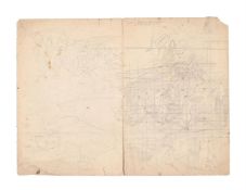 λ SIR STANLEY SPENCER (BRITISH 1891-1959), IDEAS FOR SOLDIERS RESURRECTION FOR BURGHCLERE CHAPEL