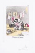 λ Salvador Dalí (1904-1989) Se Quebro el Cantero, Plate 56 From Les Caprices de Goya de Dalí …