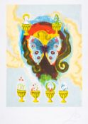 λ Salvador Dalí (1904-1989) Wealth, Health, Fame and Love, From The Tarot (Seven of Cups) (Field …