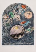 λ Marc Chagall (1887-1985) after. , The Tribe of Simeon, from Twelve Maquettes of Stained Glass …