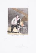 λ Salvador Dalí (1904-1989) Como Dios Manda, Plate 63, From Les Caprices de Goya de Dalí (Field …