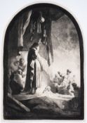 ‡ Rembrandt Harmensz. van Rijn (1606-1669), The Raising of Lazarus: the larger Plate
