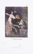 λ Salvador Dalí (1904-1989) Ni Menas Ni Más, Plate 41 From Les Caprices de Goya de Dalí (Field …