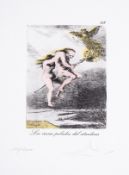 λ Salvador Dalí (1904-1989) Los Incas Peludos Del Atardecer, Plate 13 From Les Caprices de Goya de …