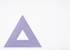 Frank Stella (1936-2024) Leo Castelli, from Purple Series (Axsom 72)