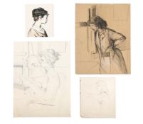 λ KEITH GRANT (BRITISH B. 1930), FIGURES STUDIES