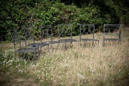 A SET OF SIX GARDEN CHAIRS, 20TH CENTURY