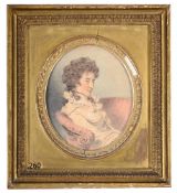 ATTRIBUTED TO JOHN DOWMANN (BRITISH 1750-1824), PORTRAIT OF MRS. HENEAGELEGGE (NÉE MUNGRAVE)
