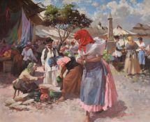 MANNER OF EMERICH VIZKELETY, A DAY AT THE MARKET