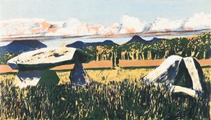 BRITISH SCHOOL (20TH CENTURY), ROCK FORMATIONS, LANDSCAPE