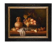 GAGLIAZZO (ITALIAN 20TH CENTURY), STILL LIFE WITH BASKET OF FRUIT