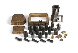 AN INTERESTING GROUP OF STEEL CUTTERS FOR MACHINING FRENCH CARRIAGE CLOCK CASE PATTERNS