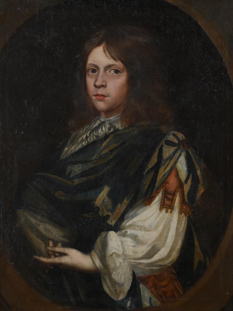 ENGLISH SCHOOL (17TH CENTURY), PORTRAIT OF A BOY IN ROMAN DRESS - Image 5 of 6