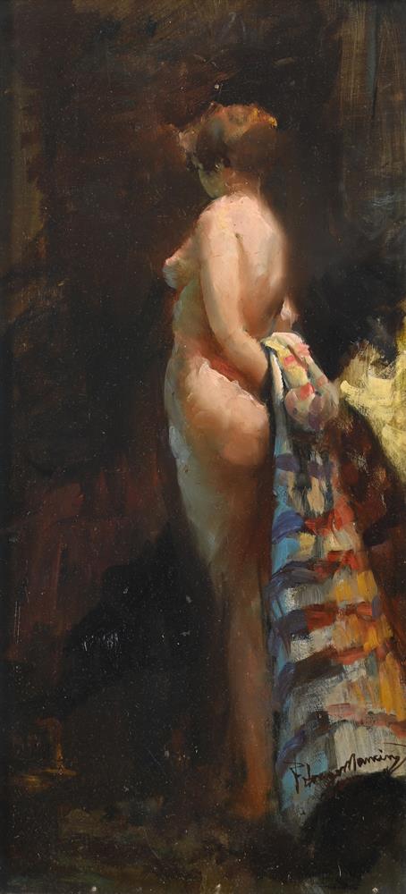 λ FRANCESCO LONGO MANCINI (ITALIAN 1880-1954), PORTRAIT OF A WOMAN - Image 5 of 6