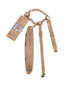 A GROUP OF 9CT GOLD ACCESSORIES