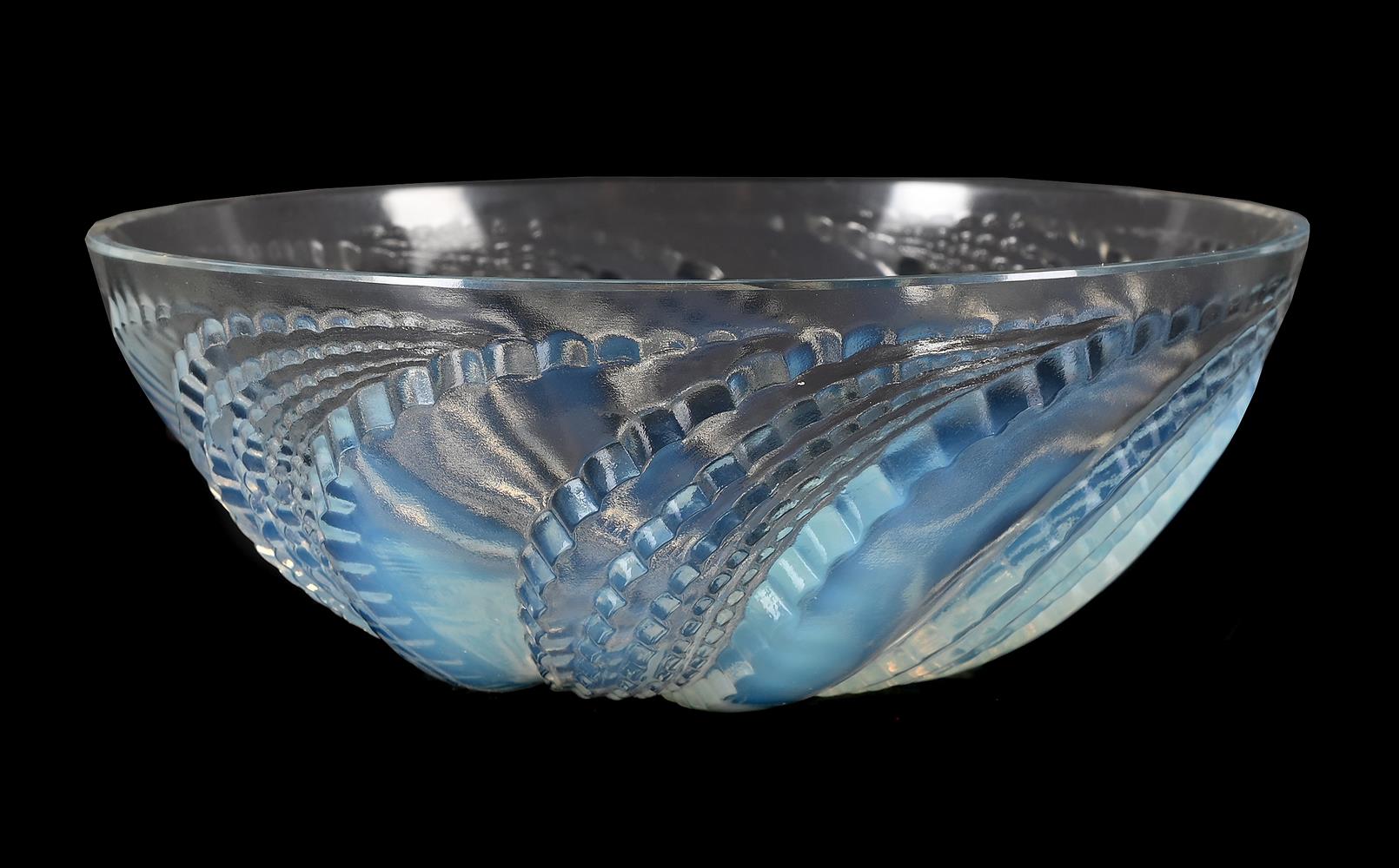 RENÉ LALIQUE (FRENCH, 1860-1945), 'FLEURONS NO.2' BOWL; DESIGNED 1935; PRE 1945 - Image 2 of 3